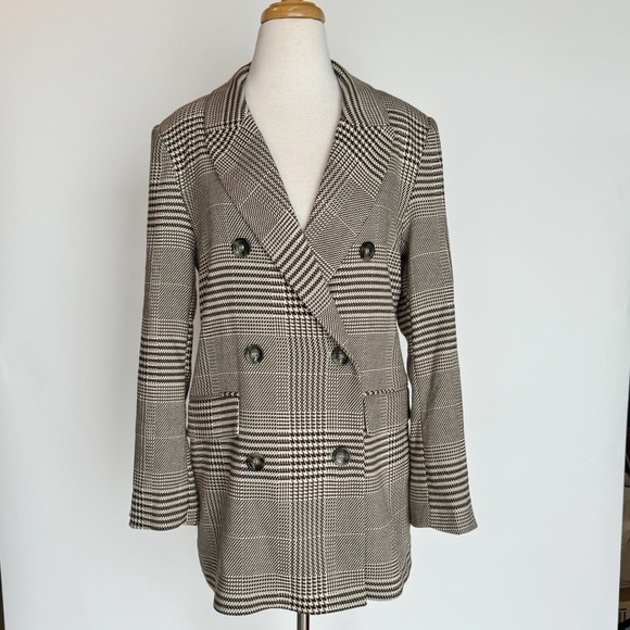 Brown houndstooth check Blazer - Picture 7 of 16